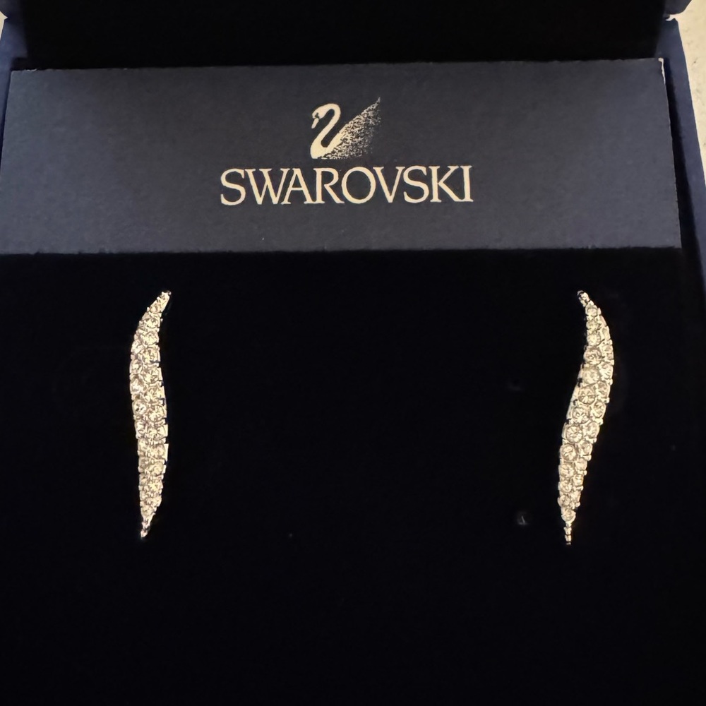 NWT Swarovski Aline Pierced Earrings
